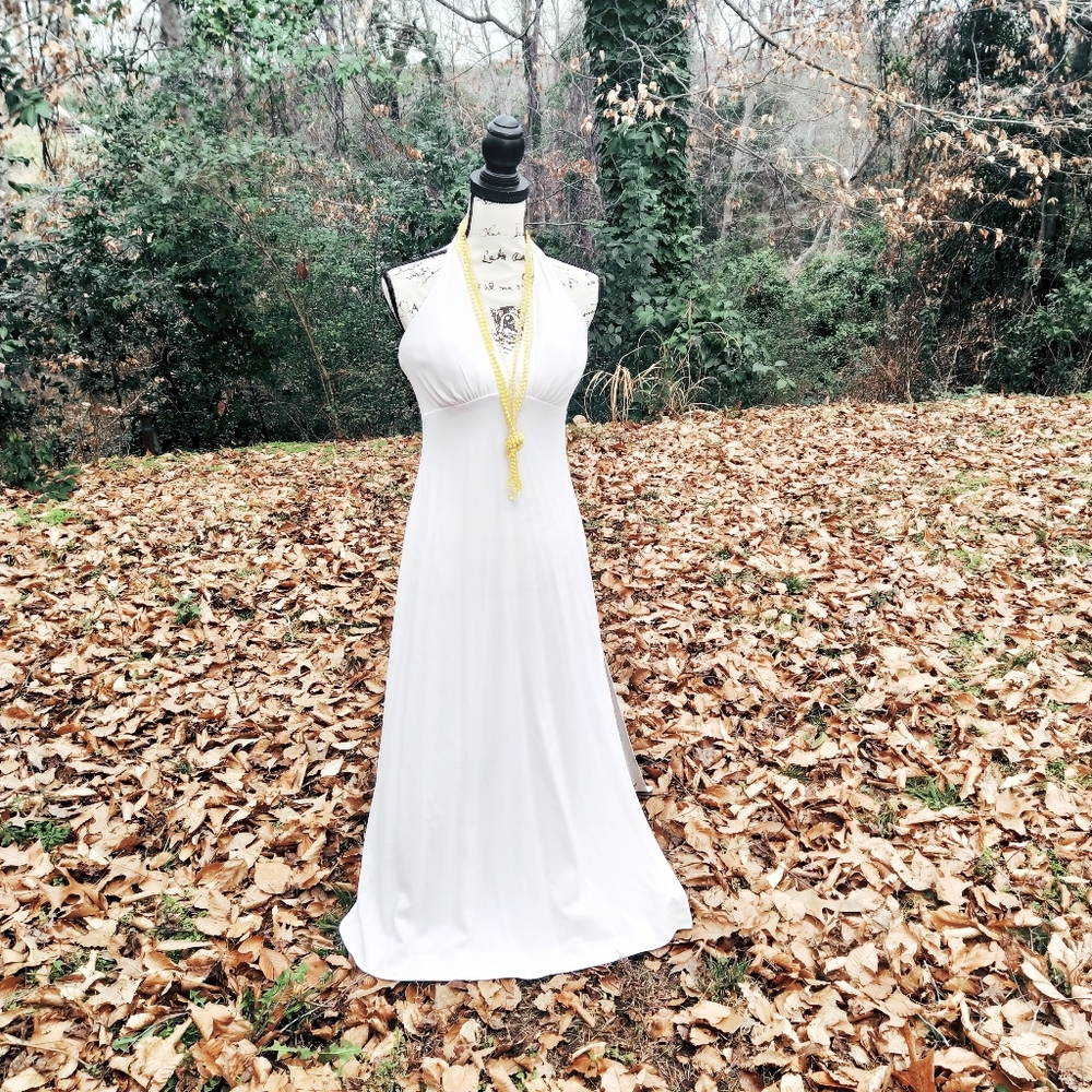 Vtg De Weese Designs Maxi Dress